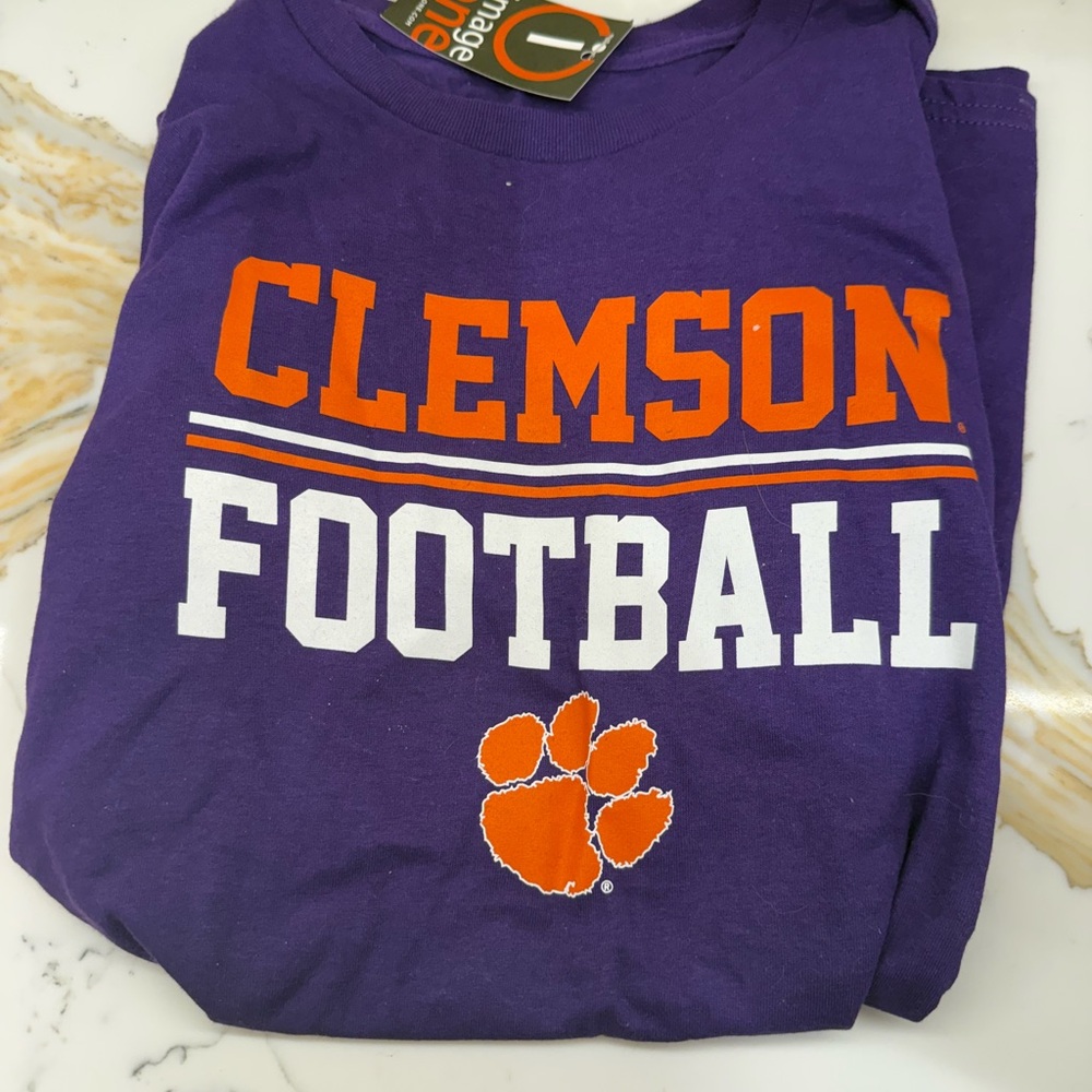 Fanatics Purple and Orange Clemson Tee